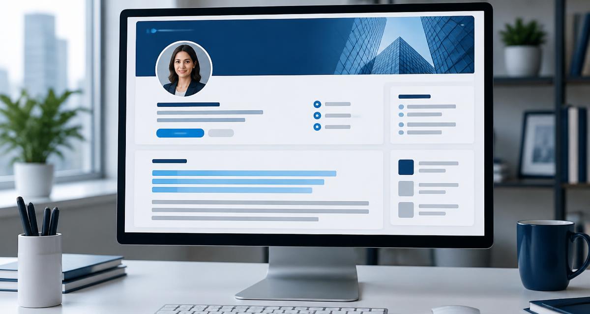 Section À propos d'un profil LinkedIn affichée sur un écran